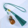 Sándalo verde madera todo el camino tu colgante de sachet mochila bolsa escolar Espejo retrovisor del coche decoración colgante tallado