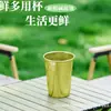 Vaso de Agua Portátil para Exteriores de una Sola Capa de Titanio Puro con Diseño de Flor de Hielo, Bebida Saludable de Jugo, Vaso Rojo para Cerveza, Conserva la Salud, Antibacteriano, Anticaídas, Portátil