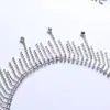Corrente de strass DIY mais vendida Pingente de miçanga de vidro Franja Corrente de diamante Laço Acessórios de cabelo Alça de ombro Acessórios de vestuário Corrente de diamante costurada à mão