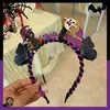Diadema de Halloween con forma de calabaza, murciélago y araña, divertida diadema de mariposa con esqueleto para fiesta, accesorios para el cabello para mujer