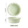 Bonito y Fresco Bol Cerámico para Hornear con Borde de Encaje, Bol Cremoso para Avena de Desayuno, Bol Casero para Helado, Yogur y Frutas