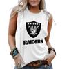 Transfronterizo Mujer Verano Nuevo Chaleco Sin Mangas Suéter Holgado Cuello Redondo Casual Rugby Estampado Digital Comercio Exterior