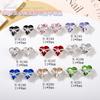 Ciber Famoso Joyería para Uñas Flash Corazón Torcido Diamante Emperatriz Viuda Aleación Fondo Puntiagudo Diamante Diablo Metal Fanxing Amor Uña Diamante