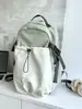 Mochila Escolar Estilo Japonés Tono Gris Fresco Verde Lima Cierre de Cordón Mochila Funcional Mochila para Estudiantes al Aire Libre para Mujeres