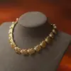 Estilo Palacio Francés Europeo Diseño de Nicho Artesanía Pesada Lujo Ligero Hoja de Perla Collar Trifari