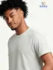 Camiseta de fio contínuo malha integrada respirável confortável absorvente de umidade que dissipa o suor manga curta gola redonda camiseta esportiva