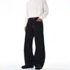 2026 Nuevos Jeans Vintage de Mezclilla Cruda con Borde Rojo 2023M para Hombres y Mujeres, Pantalones Casuales Rectos Sueltos de Moda