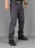 Pantalones Tácticos Transfronterizos con Múltiples Bolsillos, Pantalones Largos de Cuadros Duraderos para el Trabajo, Pantalones Largos para Hombre de Tallas Grandes para Exteriores