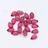 Venta al por mayor del fabricante Forma de pera Fondo plano Piedras preciosas artificiales de vidrio liso 3*5-6*8 mm Gota de agua Fondo plano Piedras sueltas pulidas