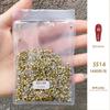Joias de Diamante para Nail Art Tcheca Base Pontiaguda Diamante Tcheco Austríaco Pilha de Diamante Decoração de Unha DIY Diamante Redondo Pequeno Atacado Diamante de Cristal