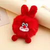 Llavero de Muñeca Conejo Boca Grande de Peluche Colorido Lindo Nutria Falsa Piel de Conejo Colgante para Coche Mochila Accesorios Estilo Ins