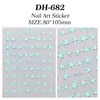 Pegatinas para Uñas de Estrella de Cinco Puntas Torcida de Color Sólido Planas Versátiles Asimétricas Estrella de Cinco Puntas Pegatinas para Uñas Artísticas DIY Joyería Estilo Dh