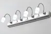 Luz LED frontal para espejo de lavabo de baño, tocador minimalista retro japonés, lavabo, lámpara de pared giratoria para iluminación de cuadros