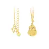 Colar Corrente de Clavícula com Pingente de Caractere Fu Dourado com Areia, Mesmo Estilo do Livro Vermelho, Novo Estilo Chinês da Moda, Alto Padrão, Luxo Leve, Pingente de Fortuna