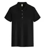 Camisa Polo Publicitária com Sensação de Gelo Bordada Personalizada com Logo 200g Fresca Sensação de Gelo Gola Manga Curta Roupa de Trabalho