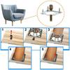 Conector de Hardware Accesorios para Muebles Pata de Mesa Biselada Plana Madera Maciza Cuadrado Almohadilla de Madera Pie de Hierro Pie de Sofá