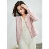 Chaqueta Corta Estilo Chanel Oupinhui para Mujer, Estilo Francés, Otoño e Invierno 2026, Mezcla de Lana Tweed, Top de Tejido de Alta Gama
