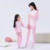Conjunto de Ropa de Otoño para Adolescentes, Conjunto de Ropa Interior Térmica para Niños, Camiseta de Algodón Base para Niños, Pijama de Estudiante para Niñas Mayores
