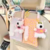 Caja de Pañuelos de Coche de Dibujos Animados Dispensador de Pañuelos Colgante para Coche Famoso en Internet Bolsa Colgante para Pañuelos de Coche con Cachorro Lindo