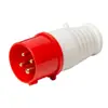 Tomada industrial de atacado de fábrica de quatro pinos 4p 32A à prova d'água de aviação à prova de explosão retardante de chamas plug industrial 024