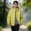 Nueva Chaqueta Softshell con Capucha para Primavera y Otoño para Hombres y Mujeres, Chaqueta Exterior a Prueba de Viento e Impermeable para Senderismo y Montañismo