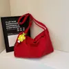 Bolsa de Lona para Mujer, Bolso Cruzado Estilo Coreano Estilo Perezoso, Gran Capacidad para Viajes Casual Versátil Almacenamiento Hombro Deportivo Bolso Mensajero