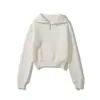 Fabricantes Mayoristas de Ropa para Mujer Transfronterizos Moda Elegante 2025 Suéter de Punto con Solapa y Media Cremallera