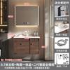 Fábrica directa de gabinetes de baño Yida Zhejiang color nogal oscuro gabinete para lavabo de baño al por mayor