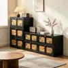 Cômoda Retrô de Madeira Maciça, Armário Modular Xiangyunsha, Rack para Sala de Estar, Armário de Armazenamento de Cabeceira, Caixa de Armazenamento Estilo Chinês Novo