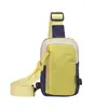 Bolso cruzado pequeño casual de moda para viajes para niñas, bolso cruzado de moda estilo coreano para mujer, bolso de pecho lindo de color sólido fresco