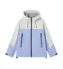 Chaqueta Cortavientos Larga de una Sola Capa Ropa de Trabajo Estampado Personalizado Logo Chaqueta a Prueba de Tres Elementos Ropa para Grupo al Aire Libre Bordar