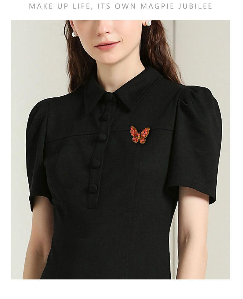 复古宫廷风立体蝴蝶胸针时尚高级感昆虫胸花小众新品