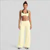 Conjunto de yoga transfronterizo para mujer, secado rápido, espalda bonita, lunares, bloques de color, sujetador deportivo para exteriores, conjunto para correr y fitness