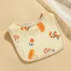 Babero de Gasa de Seis Capas con Forma de Pétalo para Bebé Algodón Puro Clase A Toalla para Babas Babero para Recién Nacido Unisex Estilo Delgado Primavera y Verano