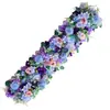 Fila de flores artificiais mais vendida internacionalmente, flor de mesa, flor de boas-vindas, fila de flores para decoração de arco de casamento, fila de flores artificiais
