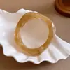 Pulseras Cuadradas Irregulares de Resina Transfronterizas Europeas y Americanas, Pulseras de Declaración de Moda y Únicas, Joyería de Lujo Ligero de Gama Alta al por Mayor