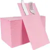 El Fabricante Más Vendido de Amazon Suministra Bolsas para Cubiertos de Restaurante Occidental y Hotel de Gama Alta, Servilletas de Papel Grueso de una Sola Capa Impresas Sin Polvo