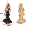 Accesorios de Joyería de Aleación para Hacer Manualidades con Forma de Gota de Aceite Bolsita de Maquillaje para Niñas Accesorios de Tacones Altos Pulsera Pendientes Colgante W507