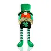 Cross-border irlandês Patrick's Day Decorativo Boneca Verde Ornamentos Creative Green Leaf Dwarf Ornaments Rudolph