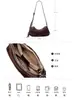 Bolso de Hombro Cruzado de Cuero Genuino para Mujer 2026 Nuevo Estilo Retro Americano Bolso de Gamuza Escarchada Bolso tipo Silla de Montar para Mujer
