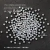 Decoraciones para Uñas: 50 Piezas de Diamantes Redondos Blancos Transparentes y de Colores Irregulares para Uñas, Decoraciones Brillantes de Diamante para Uñas