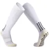 Calcetines de Fútbol Largos Elásticos, Hasta la Rodilla, Engrosados, con Puntos de Goma Antideslizantes, Estilo Toalla, Calcetines Deportivos con Suela Blanca