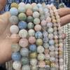 Cuentas sueltas de piedra Morgan de color natural 6A, productos semiacabados, venta al por mayor, accesorios de joyería de jade Morgan con cuentas DIY.