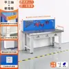 Banco de trabajo antiestático grueso de alta resistencia, taller, fábrica, mantenimiento, inspección, mesa de banco de trabajo mecánico multifuncional, tipo con tapa abatible