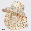 Sombrero de Ala Ancha Transpirable para Mujer con Protección Solar y Protector de Cuello Sombrero para Recolección de Té Trabajo Sombrero de Sol Venta al por Mayor