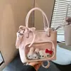 Bolso de mano estilo coreano transfronterizo, nuevo modelo 2026 para niñas, bolso tipo cubo simple, alto valor estético, bolso cruzado versátil