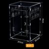 Caja Acrílica para Mascotas Reptiles, Caja Pequeña para Cría de Reptiles, Caja de Cría para Paisajismo de Arañas, Lagartos, Mantis, Caja Ornamental de Alta Transparencia