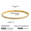 Jieding Pulseira Europeia e Americana de Aço Inoxidável Pulseira Feminina de Strass de Alto Padrão Joias de Aço Titânio Não Desbotáveis Pulseira Transfronteiriça