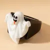 Amazon Transfronterizo Halloween Fantasma Creativo de Resina Calabaza Fantasma Anillo Fantasma Anillo Oscuro Personalizado de Pascua para Mujeres
