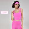 Primavera e verão de alta qualidade falso de duas peças de ioga Colete feminino nude roupa interior exterior esportes com almofada peito cabresto sutiã fitness